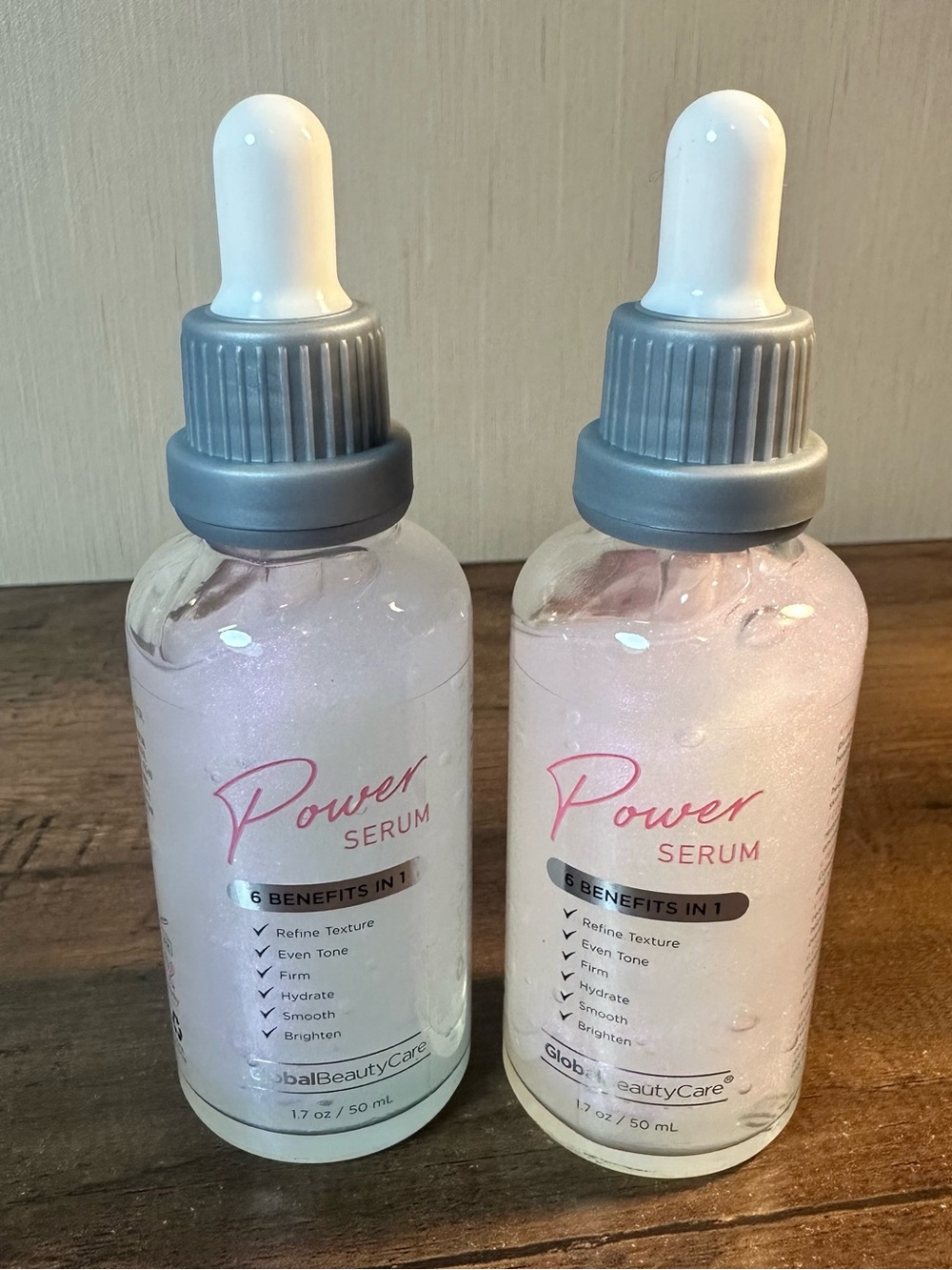 Global Beauty Care POWER SERUM 6 Benefits In 1 Facial Face Serum 1.7 oz. NEW
